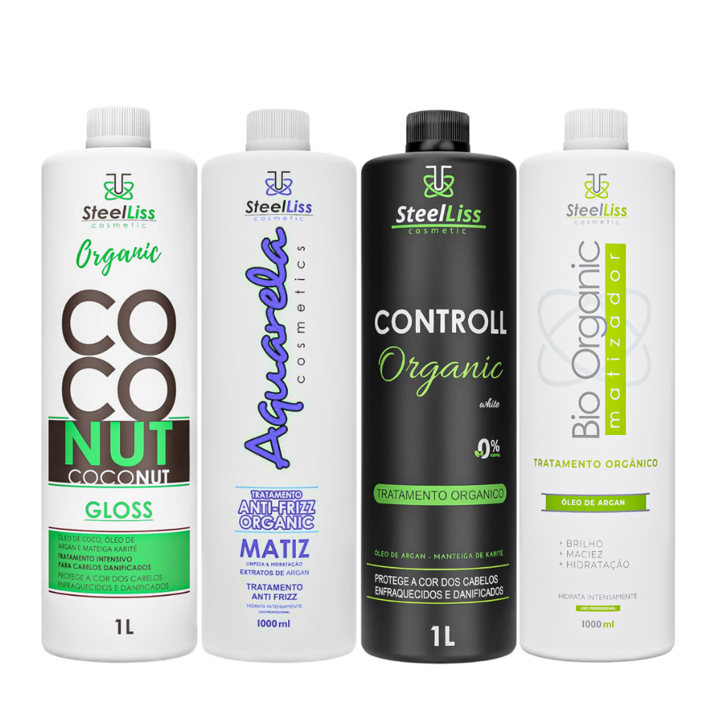 Progressiva Controll + Bio Orgânic + Coco Orgânica + Matiz Organic