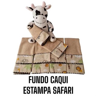 Kit com 6/10 toalhinhas de boca tecido felpudo extra macio para meninos e meninas em Oferta na Shopee