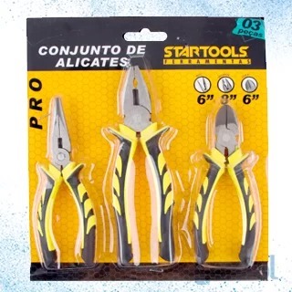 Kit Com 3 Peças Alicate Universal Startools AR0403 em Oferta na Shopee