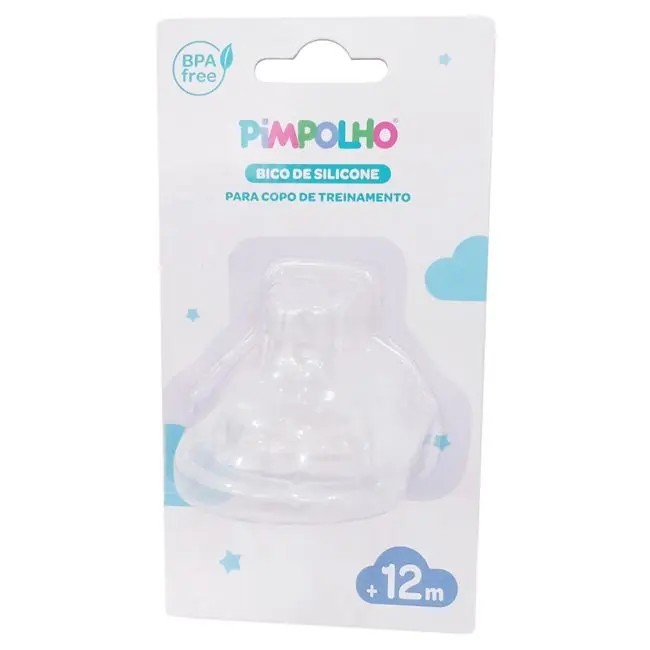 Bico De Silicone P/ Copo De Treinamento Pimpolho 12m+ 94421 Cor Transparente Liso