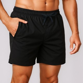 Short Masculino Tactel com Bolsos Laterais Bermuda Secagem Rápida e Conforto para o Dia a Dia Treino Academia