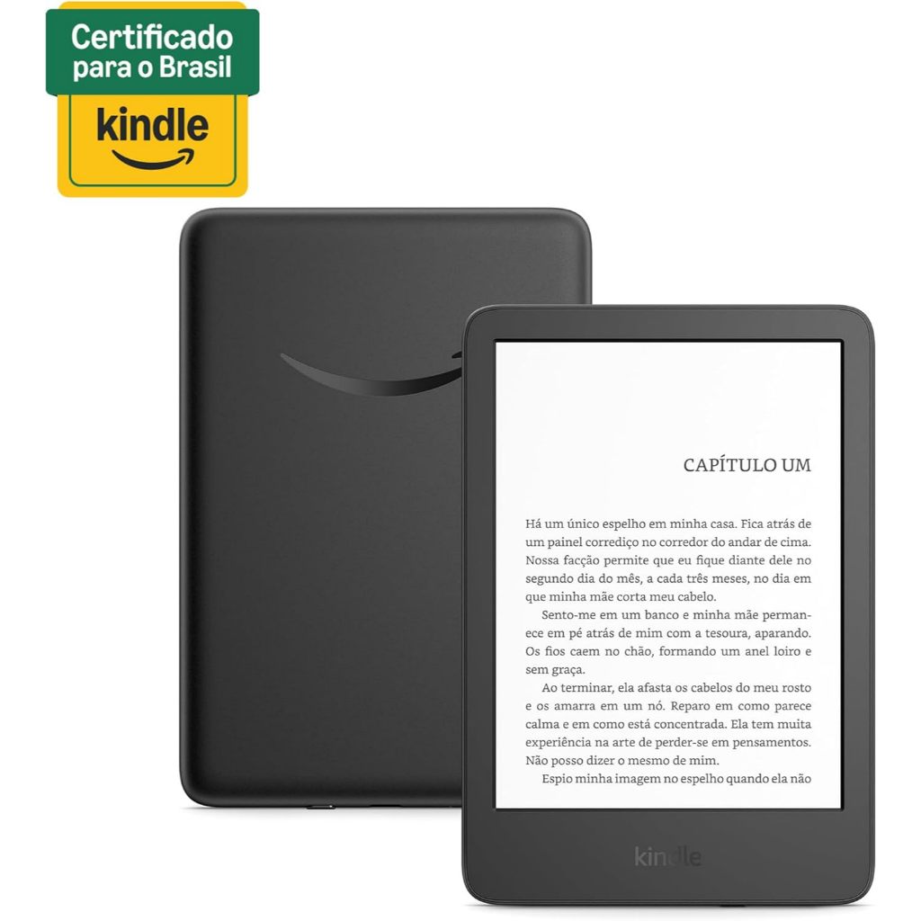 Kindle 11ª Geração 2024 6" Luz Integrada Resolução 300 Ppi 16gb Preto