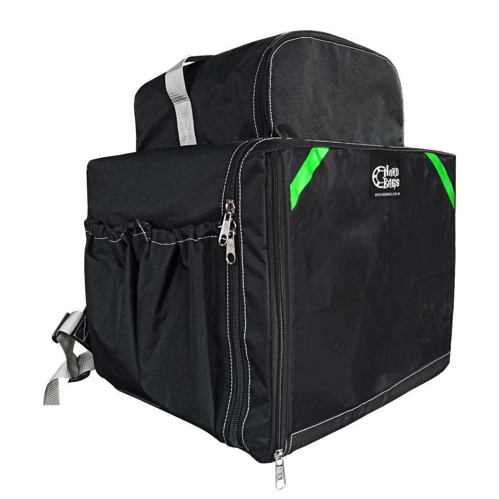 Bag Mochila Pizzaria Aplicativo Entregas isopor laminado Mochila motoboy 45 Litros