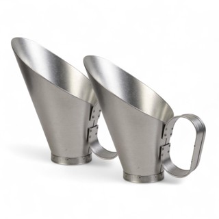 2 Conchas Para Cereais 1 Kg Galvanizada Ração Grãos Milho em Oferta na Shopee