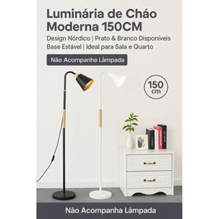 Luminária De Chão Moderna 150CM Abajur de Piso Para Sala Escritório Quarto | Estilo Nórdico Simples LED em Oferta na Shopee