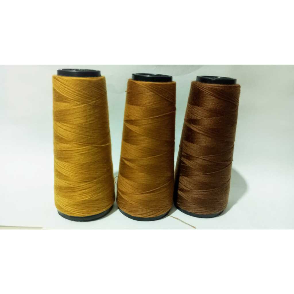 3 cones de Linha 50 de Pesponto cone de 500m cada para agulha costura de Jeans e tecidos Grossos. em Oferta na Shopee