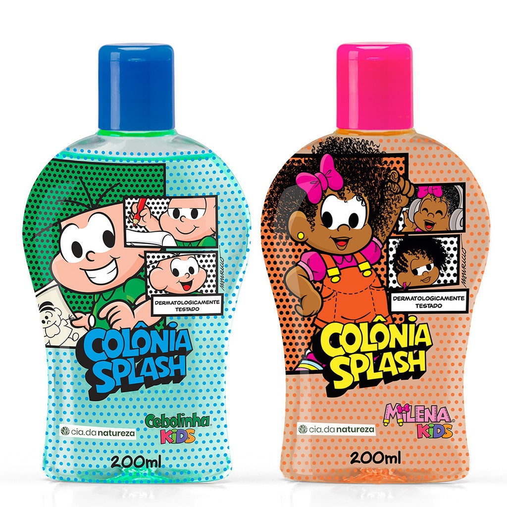 Turma da Mônica Kids Kit Colônia Splash Milena e Cebolinha
