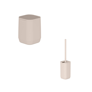 Kit de Banheiro com Lixeira sem  Pedal e Escova Sanitária  Ou  Linha Aura 2 peças KTE176 em Oferta na Shopee