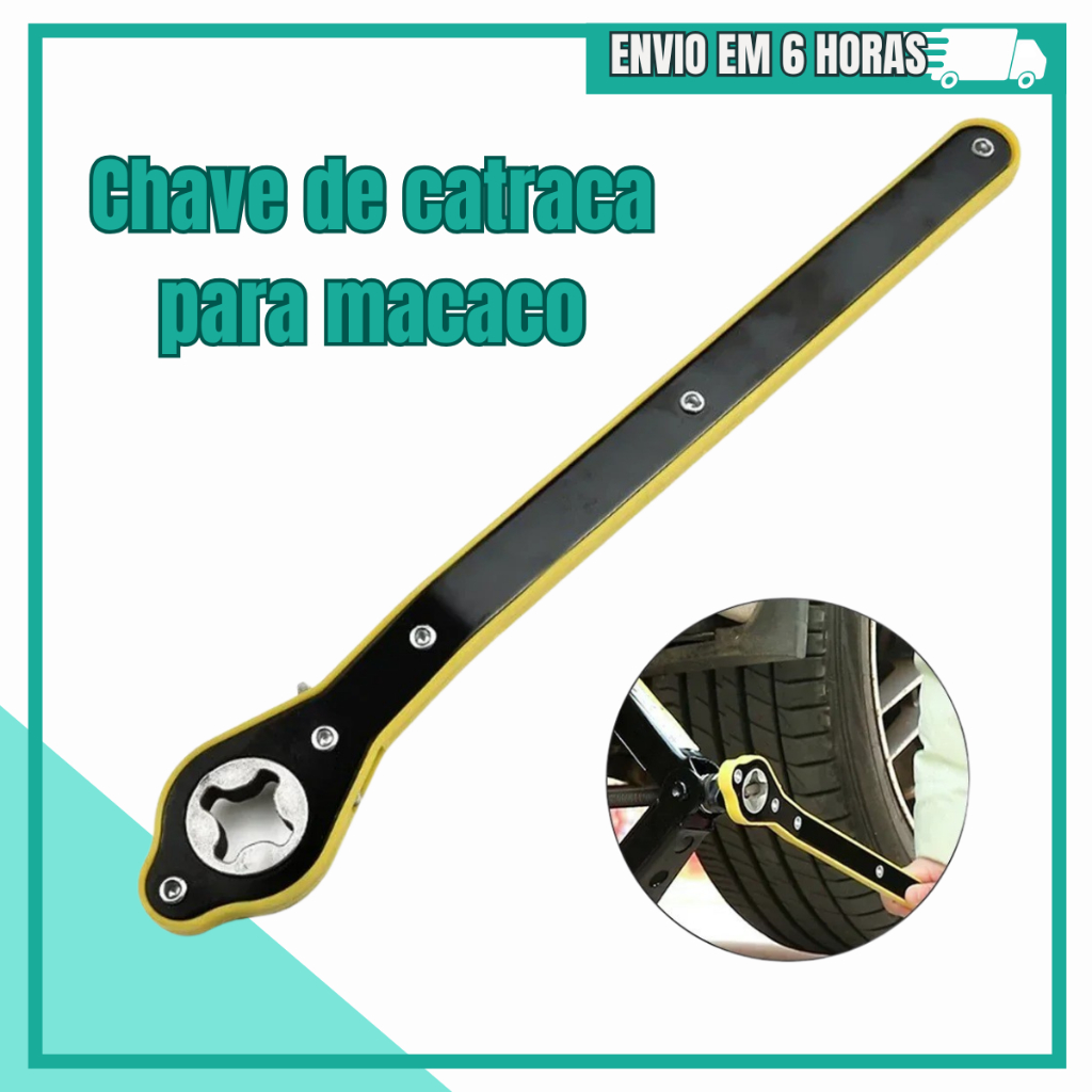 Chave Catraca Macaco Sanfona Carro Universal Automotivo Portátil Mecânico em Oferta na Shopee