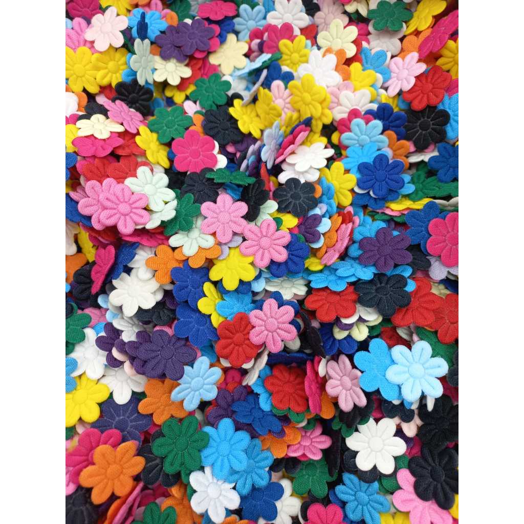 Mix de Mini Flor Prensada 2cm COLORIDA Poliéster com 100 Unidades em Oferta na Shopee