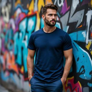 Camiseta Plus Size P ao G3 Básica Masculina 100% Algodão 30.1 Lisa em Oferta na Shopee