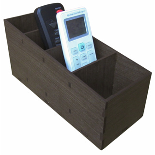 Organizador Porta Controle Remoto 4 Divisórias Amadeirado Mdf em Oferta na Shopee