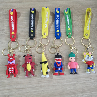Kit 12 Chaveiros 3D em Silicone – Cores Misturadas (Aleatórias) | Fofos, Divertidos, Coloridos e Ideais para Presentear em Oferta na Shopee