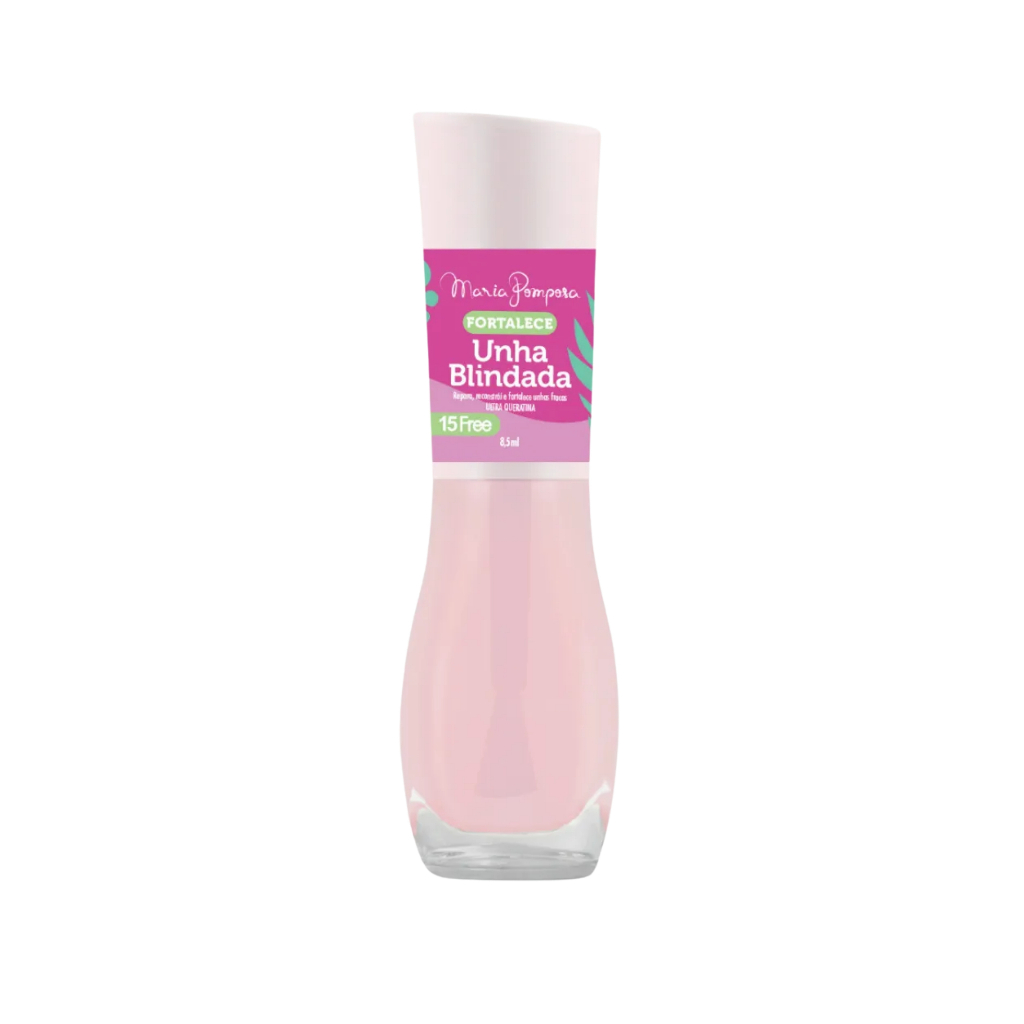 Base Unha Blindada - Esmalte Maria Pomposa Vegano 15FREE (unhas fortes)