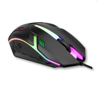 Mouse com fio estilo Gamer com LED RGB 1200 DPI MS-62 Exbom em Oferta na Shopee