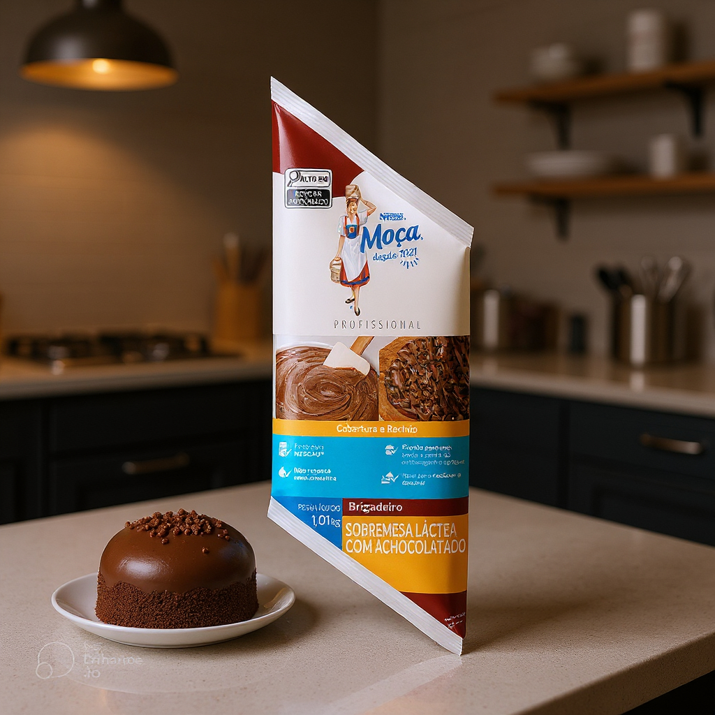 Detalhes do Cobertura e Recheio de Brigadeiro Moça 1,01kg | Sabor Irresistível Nestlé!