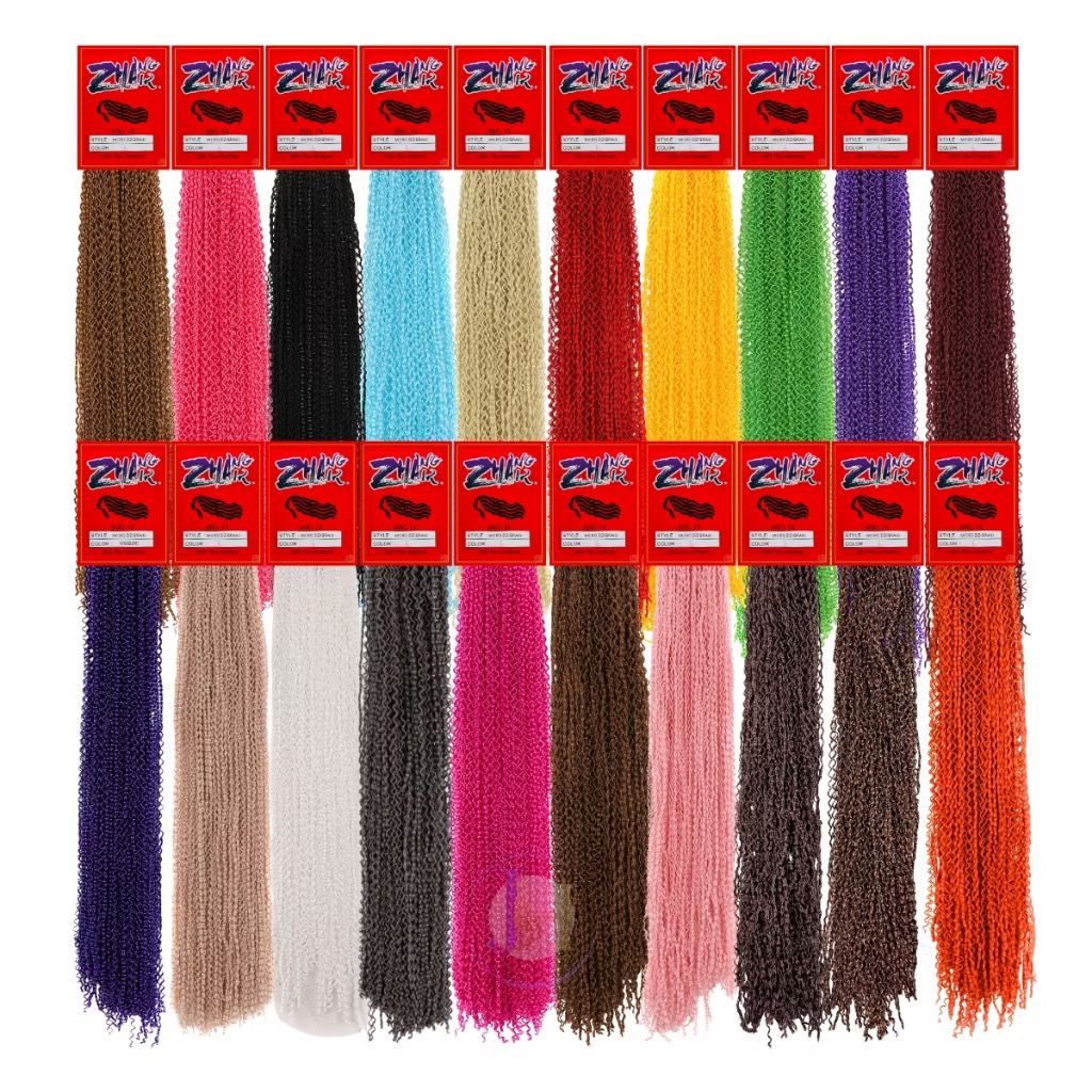 Cabelo Miojinho kanekalon Micro Zizi Zhang Hair Crochet Braid 80 gramas