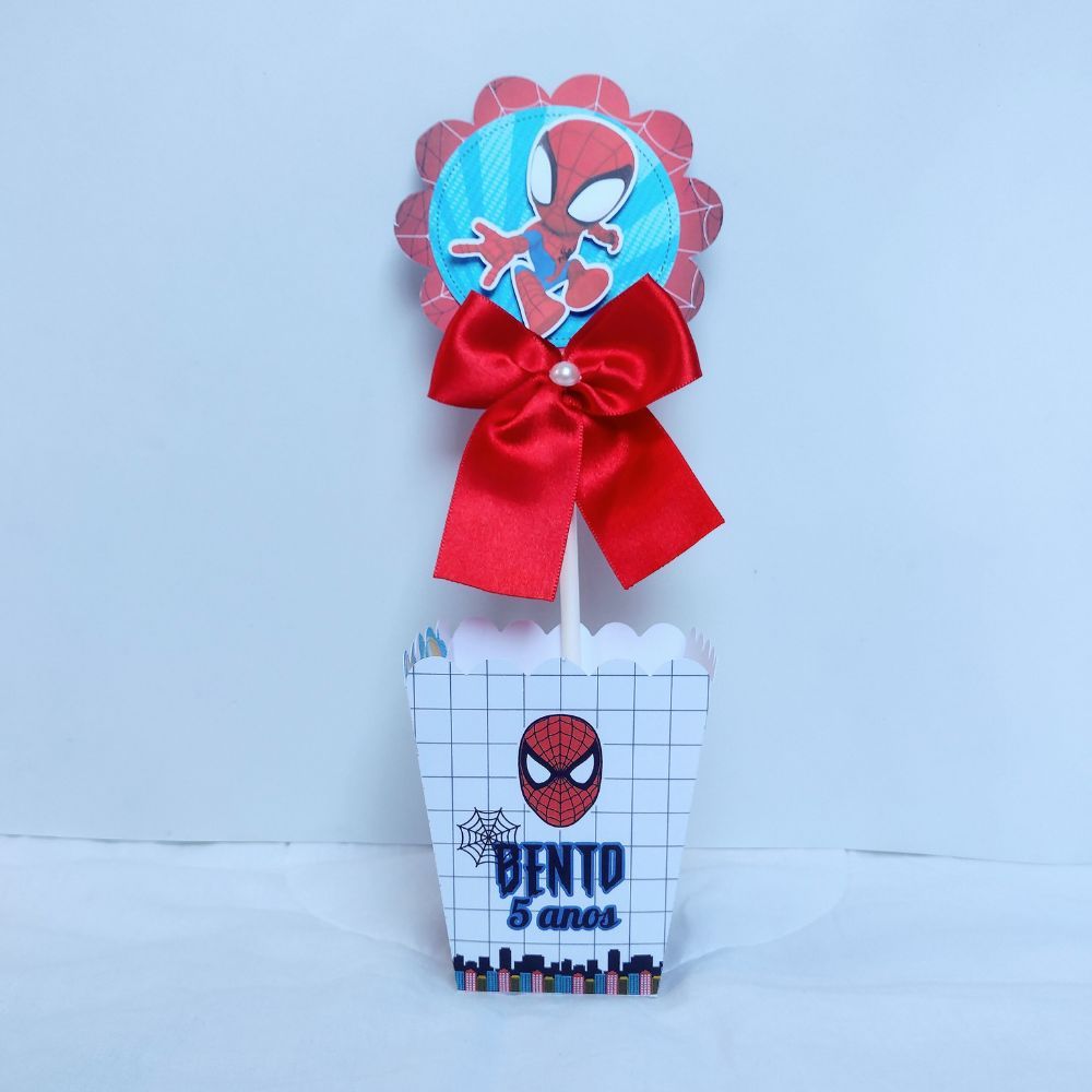 Centro de mesa para lembrancinha Homem Aranha / Lembrancinha Personalizada / Aniversário Infantil Homem Aranha