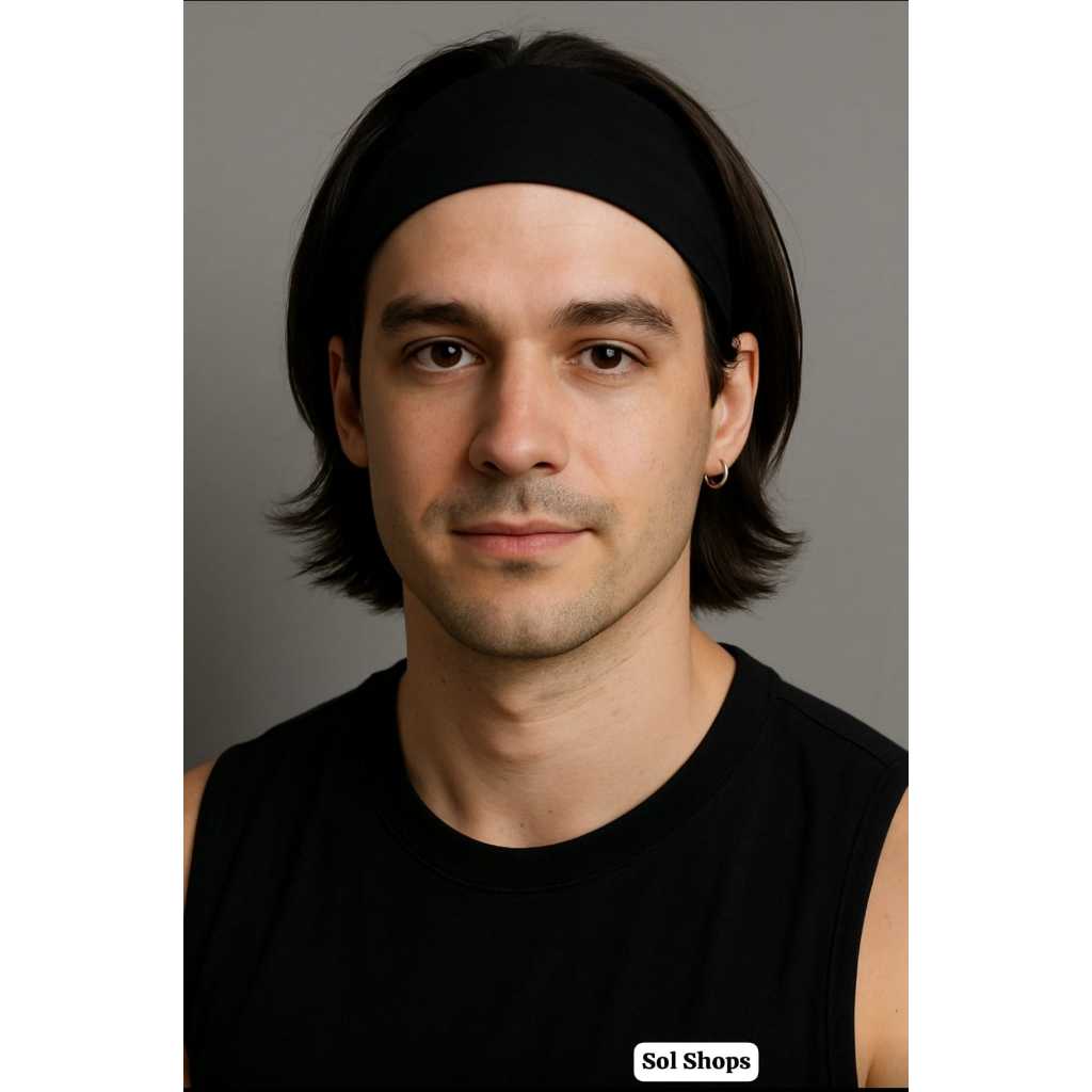 Kit 3 ou 1 Faixa de cabeça Headband Anti Testeira Suor Cabelo Testa Esporte Corrida Unisex