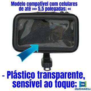 Suporte Capa Bolsa Celular Impermeável para Moto 5.5 Polegadas PROMOÇÃO - detalhe