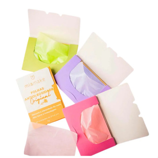 Folhas Antioleosidade Chá Verde C/50 Unid - Mia Make em Oferta na Shopee