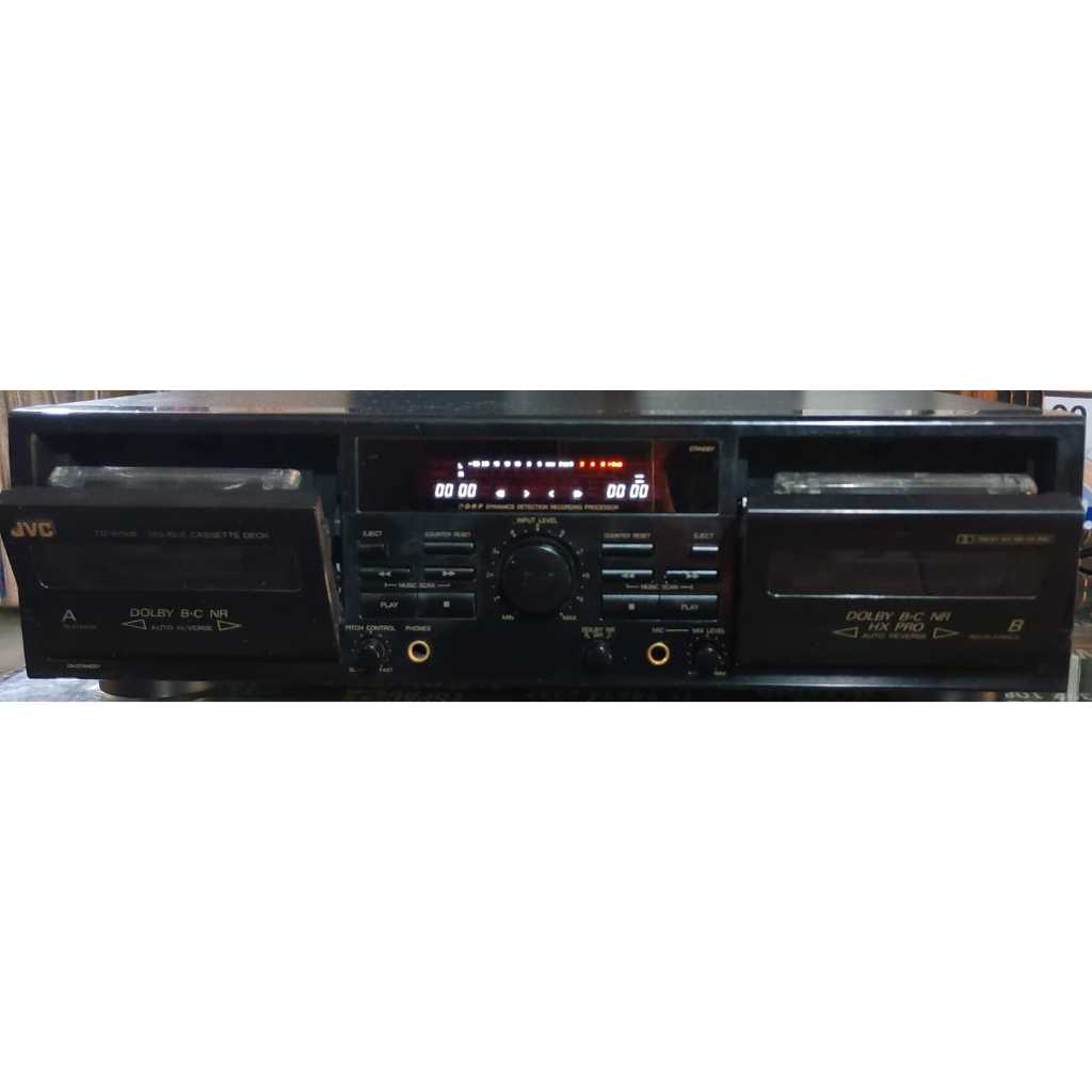 ELETRONICO: Tape Deck Duplo JVC TD-W308 – Auto Reverse – High-End – Revisado