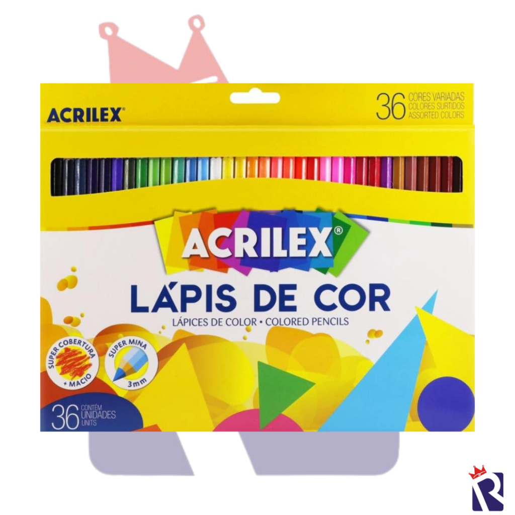 LÁPIS DE COR ACRILEX 36 CORES