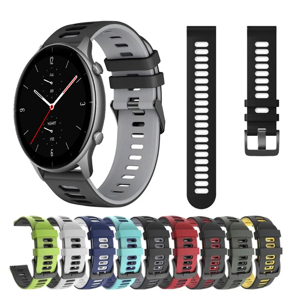 Pulseira 22mm de silicone SPORT para Smartwatch Amazfit GTR 2e