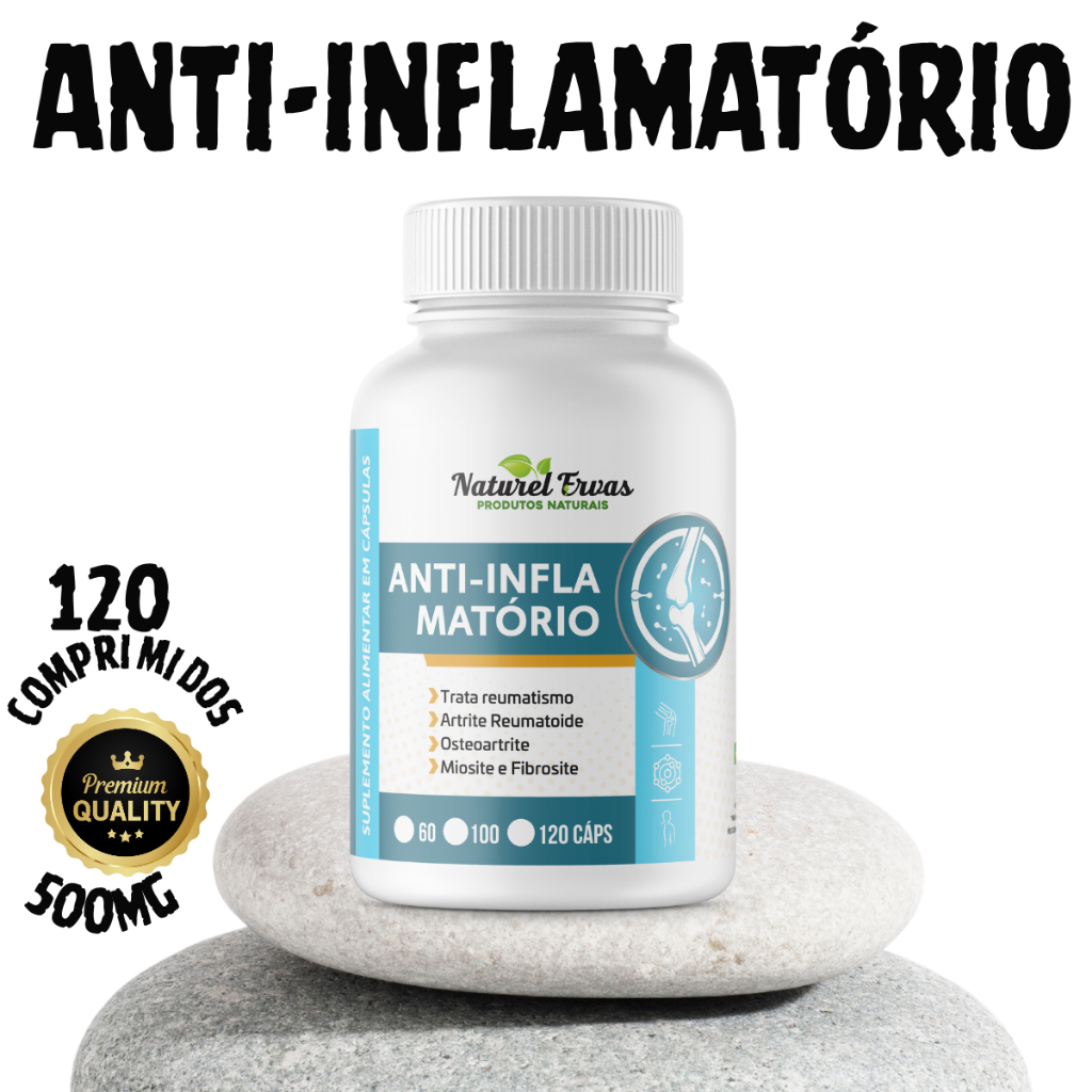 Suplemento Anti-inflamatório 120 Cápsulas 500 Mg — imagem 2 de 2