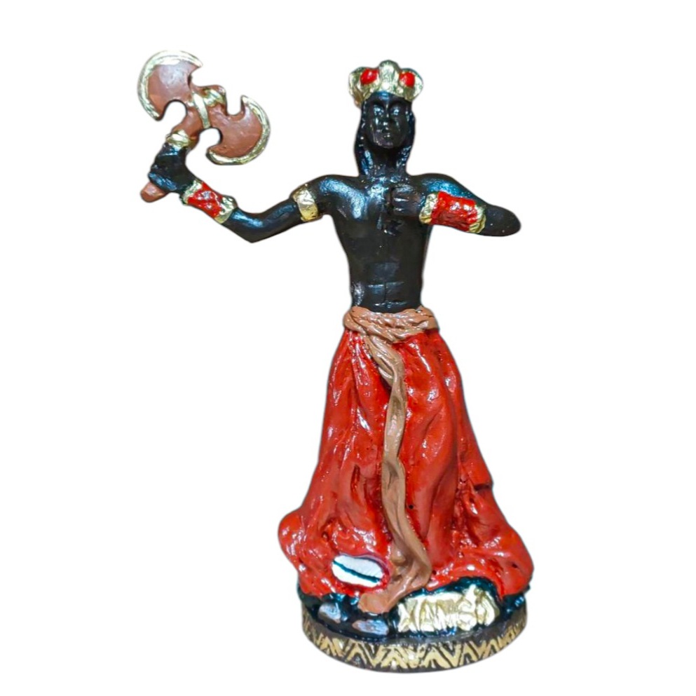 Orixá Xango Colorido Estatueta Em Resina 15cm Umbanda em Oferta na Shopee