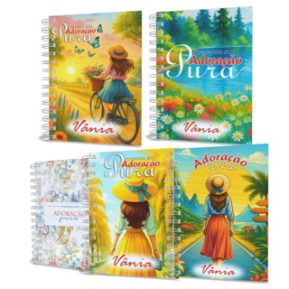 Congresso -  Adoração Pura - 2025 -  Personalizado com Nome -  Adoração Pura - 2025 - Capa Dura - Holográfico - 200 pag em Oferta na Shopee