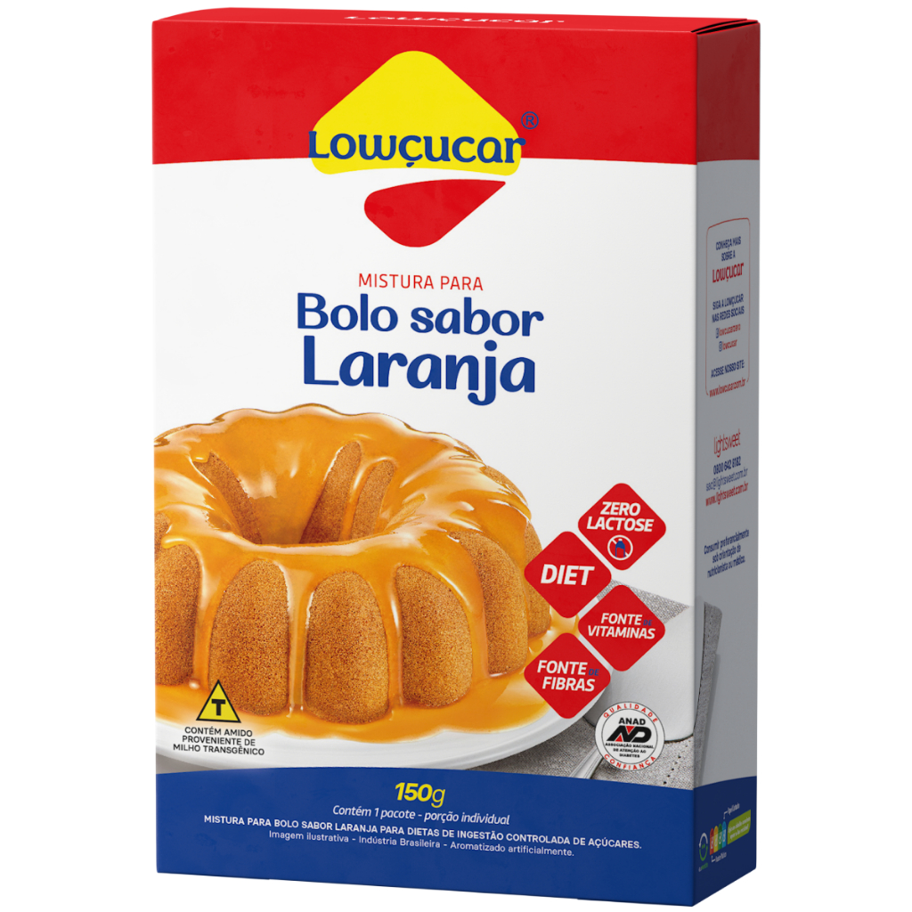 Bolo De Laranja Zero Adicao De Acucares 150g