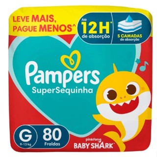 PAMPERS - Fralda Supersequinha G - 80 Fraldas em Oferta na Shopee