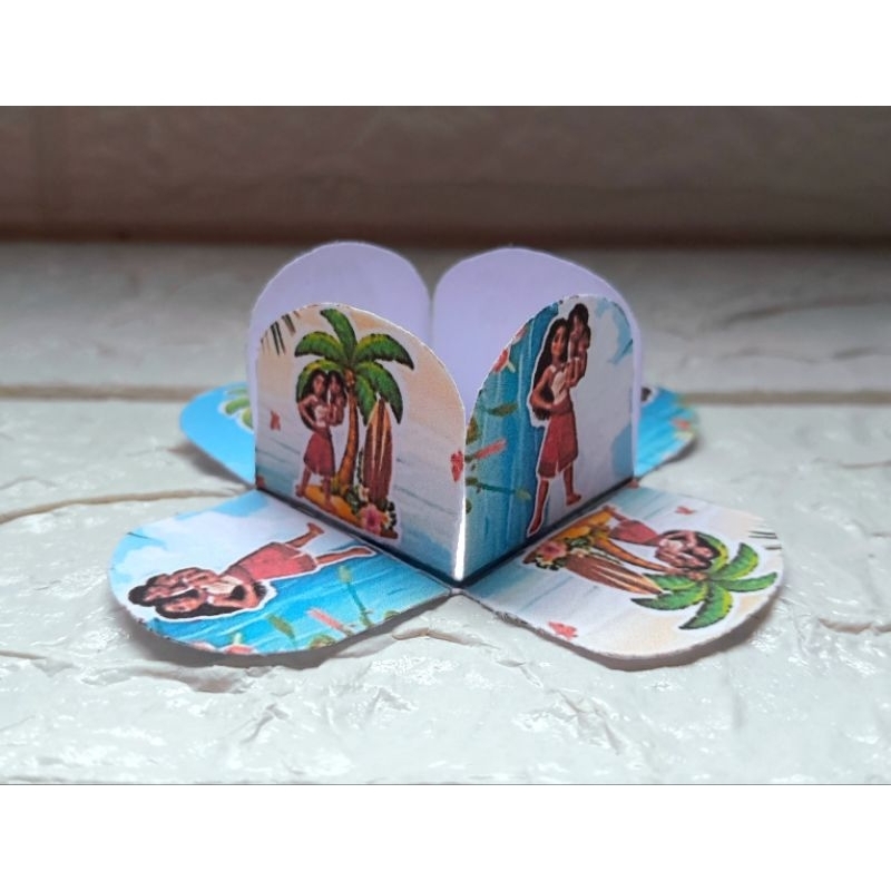 50 Forminhas Personalizadas de Doce Brigadeiro 4 Pétalas Festa,Aniversário Temático da Moana 2