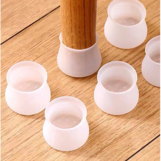 Kit 12/24 Protetor de Silicone Para Pés de Cadeira e Mesa Pés Pezinho Redondo