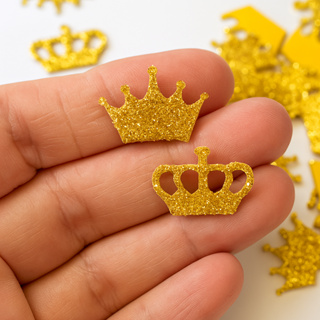 Aplique de EVA Mini coroa de eva 1,5cm  Micro Coroinha Cora Princesa Coroa Rei em Oferta na Shopee