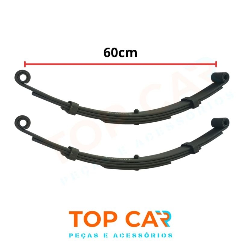 2 feixes de molas de 4 laminas com 60cm 550kg suspensão carretinha reforçada reforçada mola carretinhas food truck feice