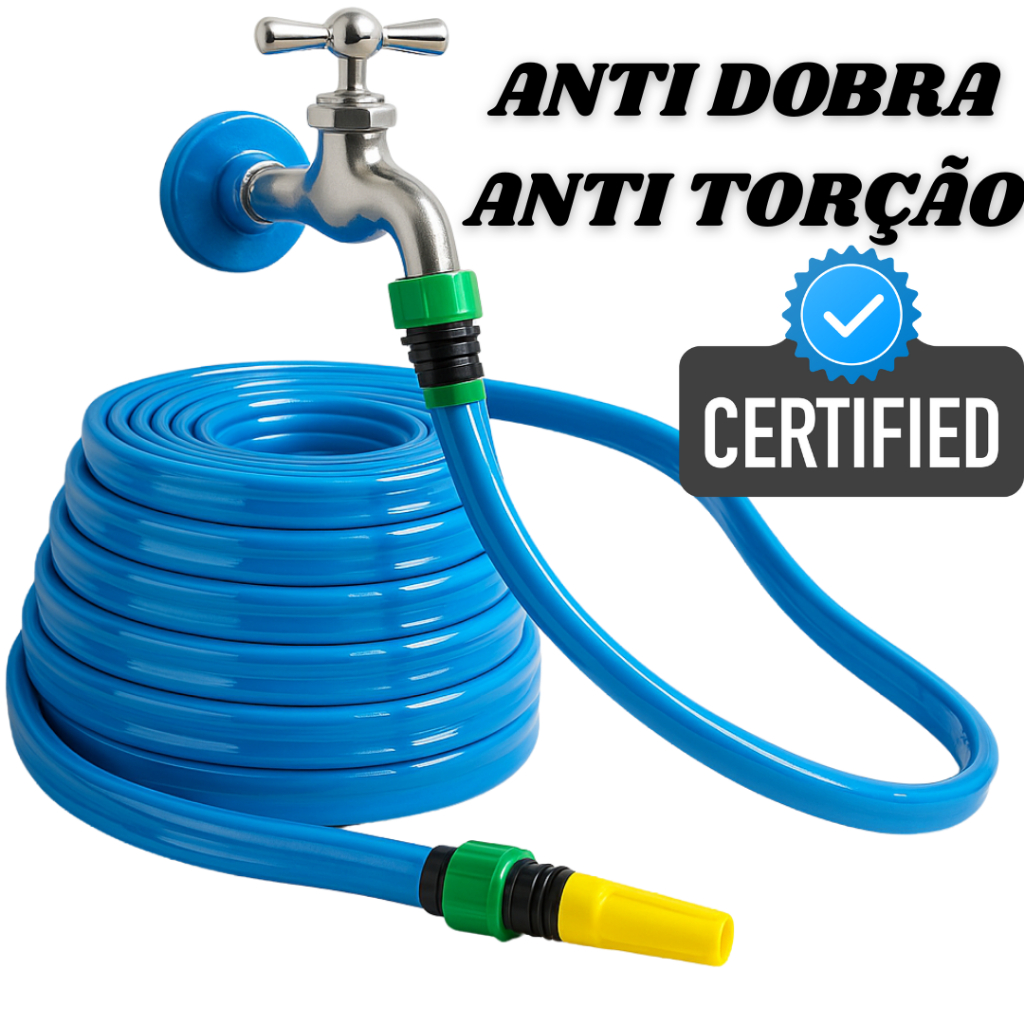 Mangueira de Jardim 10 a 50 Metros Chata Anti Torção