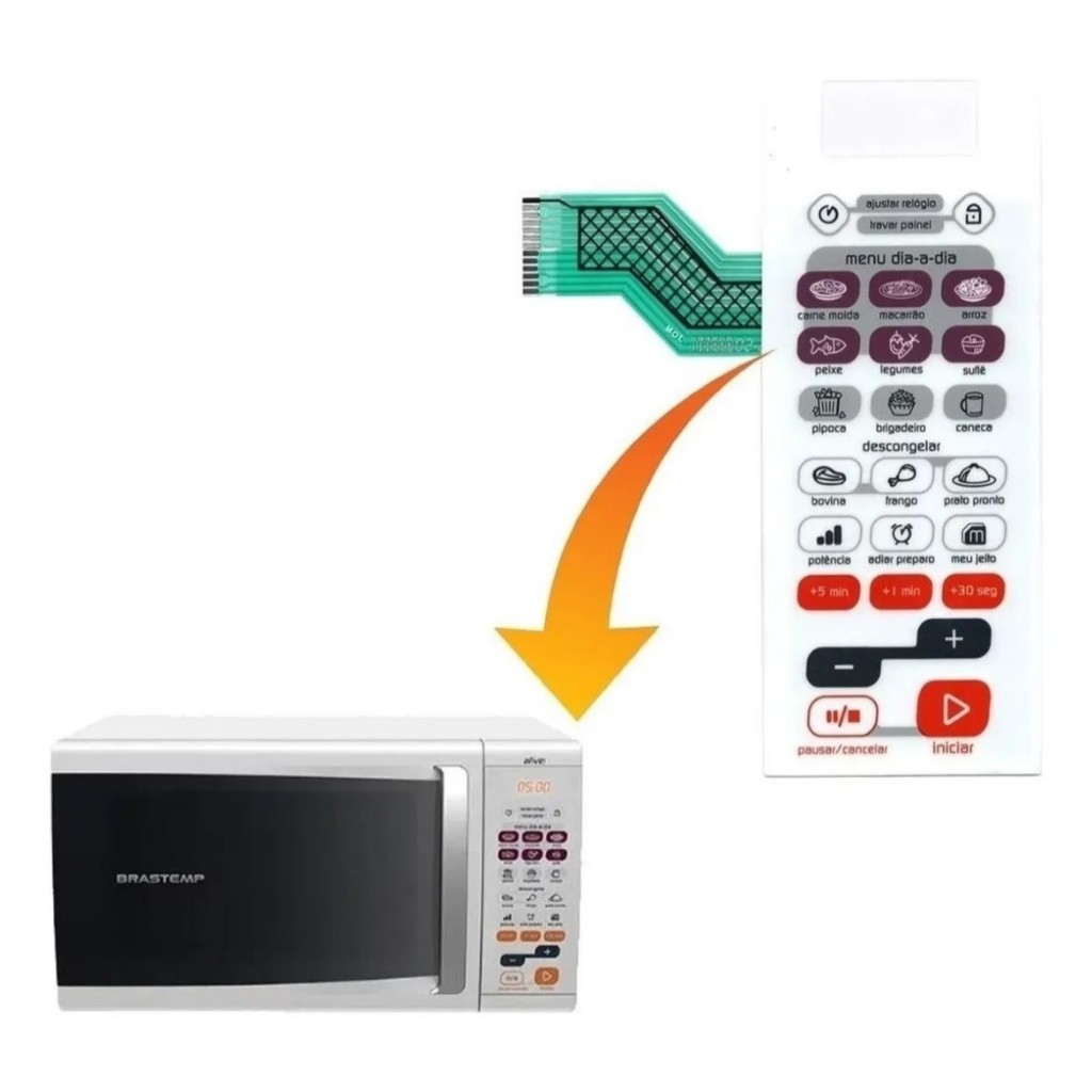 Membrana Teclado Microondas BMS45 Brastemp