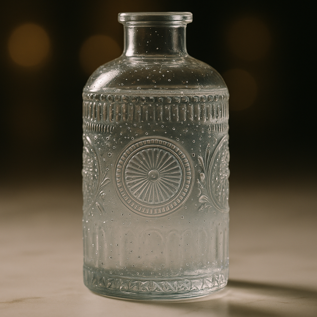 Imagem Mini Vaso Decorativo Vidro Mandala 12,5 cm Flores Mesa Casa