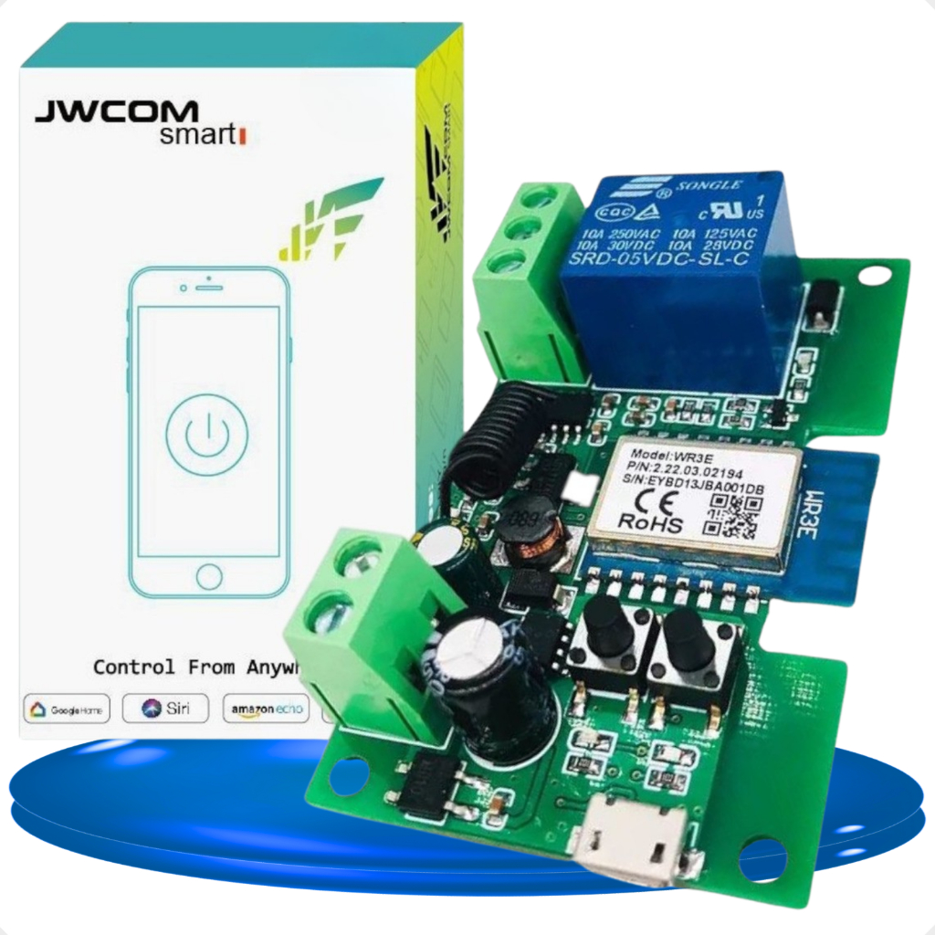 Rele Wifi inteligente Pulso Portão Garagem RF-433 DC 7-32v Automação Residencial