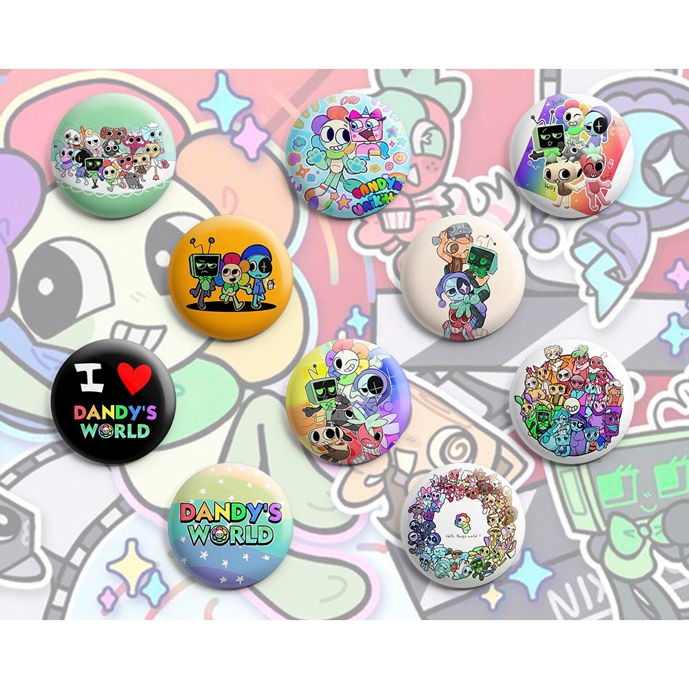 Botton Dandy's World - Botum / Botom / Broche (3,5cm & 4,5cm) em Oferta na Shopee