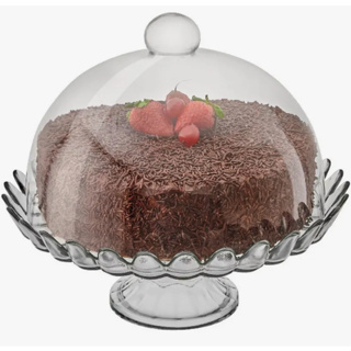 Conjunto Boleira G de Vidro Pétalas de Jasmim Com Pé 32cm em Oferta na Shopee