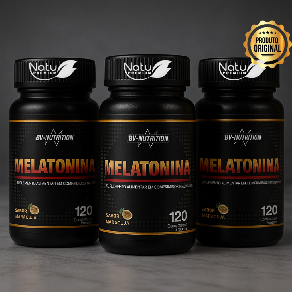 Melatonina 120 Comprimidos Mastigáveis Sabor Maracujá - Sono Natural Rápido em Oferta na Shopee