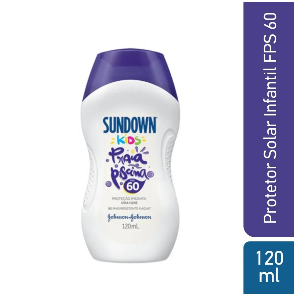 Protetor Solar Corporal Loção FPS 60 Sundown Kids 120ml