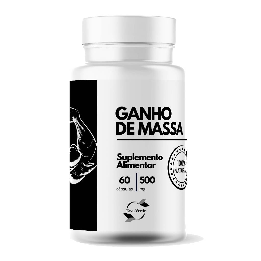 GANHO DE MASSA- 1 Frasco 60 Cápsulas 500Mg (Envio Rápido). em Oferta na Shopee
