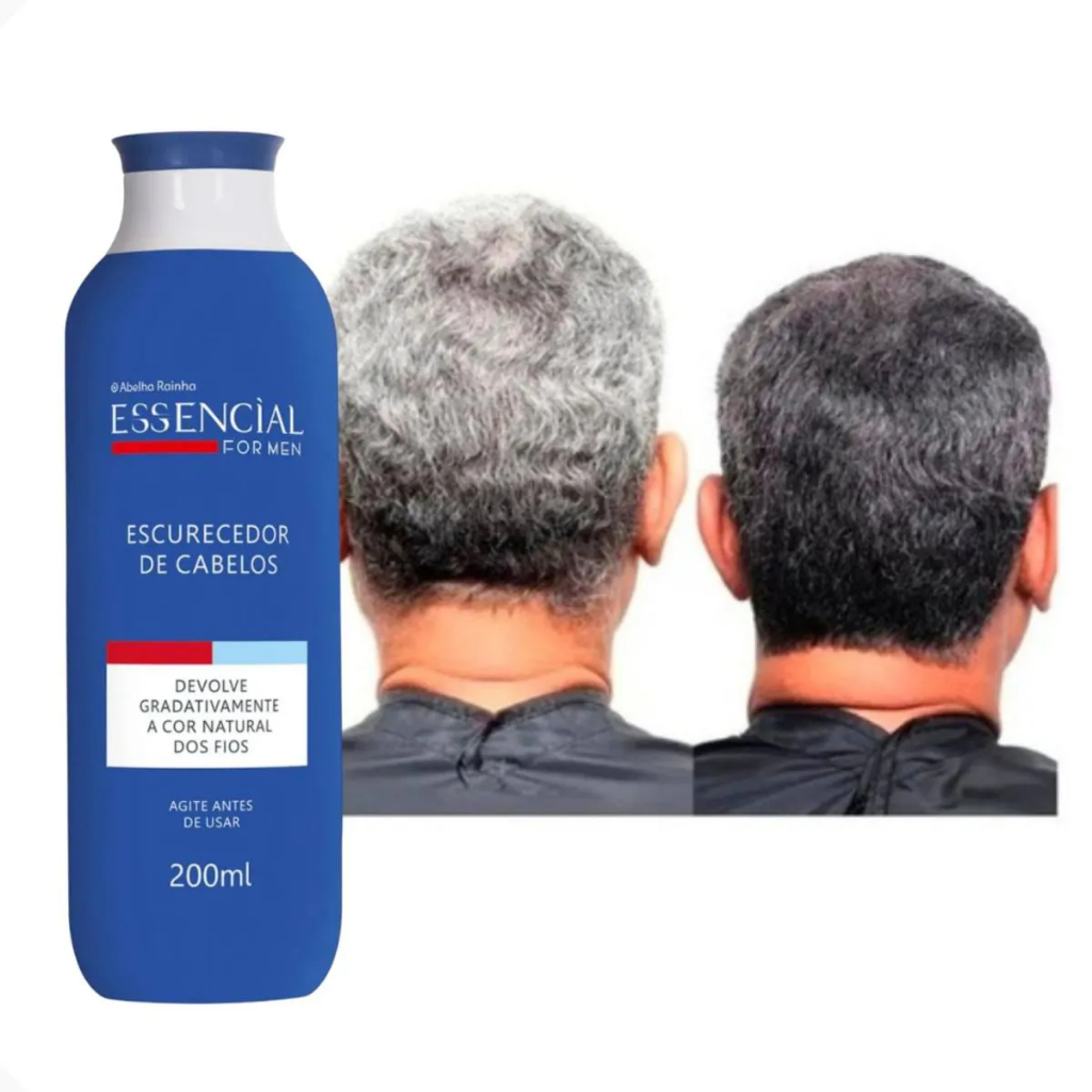 Essencial For Men Escurecedor de Cabelos Brancos para Homens Abelha Rainha em Oferta na Shopee