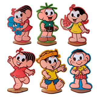 Kit Display de Mesa MDF 6 Peças Para Festa Turma da Monica em Oferta na Shopee