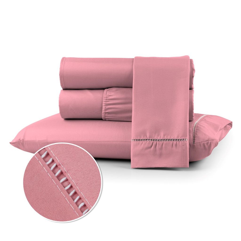 Kit Jogo de Lencol 2 e 3 Pecas Para Hotel 400 Fios Ponto Palito Toque Macio Berço Solteiro Casal Queen King