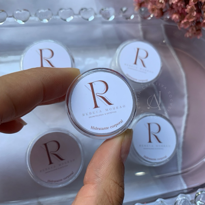 10un Mini hidratante personalizado com logo mimo lembrancinha brinde cliente 4g